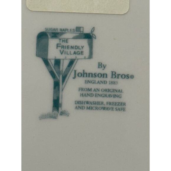 Johnson Brothers-England-The Friendly Village-The Sugar Maples Plate-10 5/8" - Picture 4 of 4